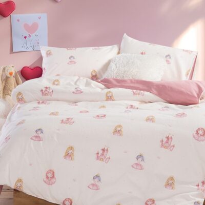 ΠΑΙΔΙΚΑ ΣΕΤ ΣΕΝΤΟΝΙΑ ΜΟΝΑ OUR PRINCESS 170Χ260 NEF-NEF HOMEWARE, 100% ΒΑΜΒΑΚΙ - Image 6