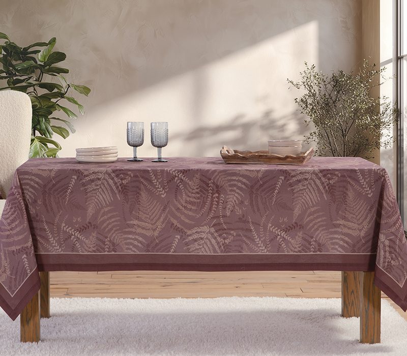 ΤΡΑΠΕΖΟΜΑΝΤΗΛΟ FERN 140X140 NEF-NEF HOMEWARE, 100% ΒΑΜΒΑΚΙ - Image 7