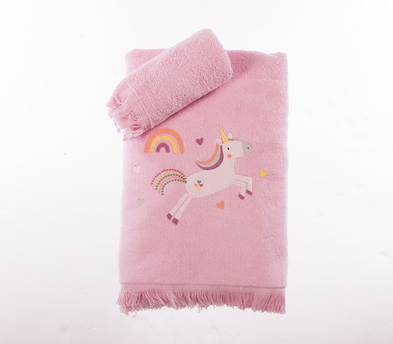 ΠΑΙΔΙΚΕΣ ΠΕΤΣΕΤΕΣ ΣΕΤ 2TMX UNICORNS STYLE NEF-NEF HOMEWARE, 100% ΒΑΜΒΑΚΙ - Image 3