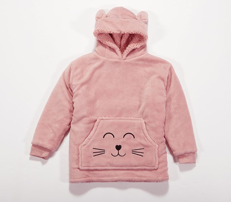 ΠΑΙΔΙΚΟ ΠΟΝΤΣΟ SMILING CAT NEF-NEF HOMEWARE, 100% ΠΟΛΥΕΣΤΕΡΑΣ - Image 7