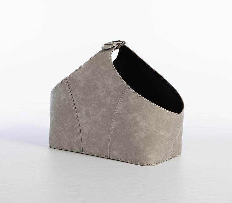 ΚΑΛΑΘΙ LETHAL 30X20X32 ΜΕ ΥΦΗ ΔΕΡΜΑΤΟΣ NEF-NEF HOMEWARE, ΤΕΧΝΗΤΟ ΔΕΡΜΑ - Image 3