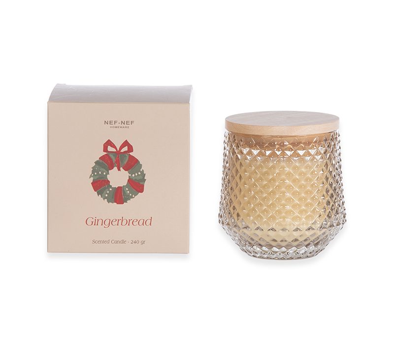 ΑΡΩΜΑΤΙΚΟ ΚΕΡΙ GINGERBREAD 240gr NEF-NEF HOMEWARE,