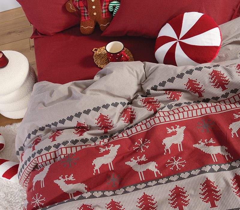 ΣΕΤ ΣΕΝΤΟΝΙΑ ΜΟΝΑ TINSEL 160X260  NEF-NEF HOMEWARE, 100% ΒΑΜΒΑΚΙ - Image 3