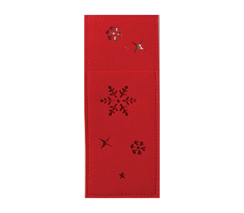 ΧΡΙΣΤΟΥΓΕΝΝΙΑΤΙΚΗ ΘΗΚΗ ΜΑΧΑΙΡΟΠΗΡΟΥΝΩΝ 2 ΤΜΧ SNOW FELT NEF-NEF HOMEWARE, 100% ΠΟΛΥΕΣΤΕΡΑΣ - Image 2