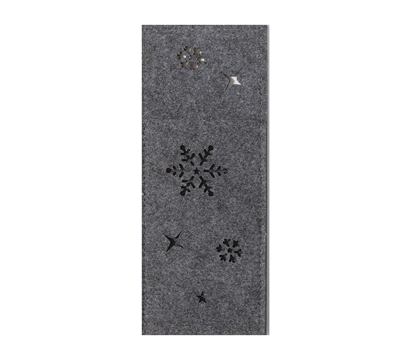 ΧΡΙΣΤΟΥΓΕΝΝΙΑΤΙΚΗ ΘΗΚΗ ΜΑΧΑΙΡΟΠΗΡΟΥΝΩΝ 2 ΤΜΧ SNOW FELT NEF-NEF HOMEWARE, 100% ΠΟΛΥΕΣΤΕΡΑΣ - Image 3