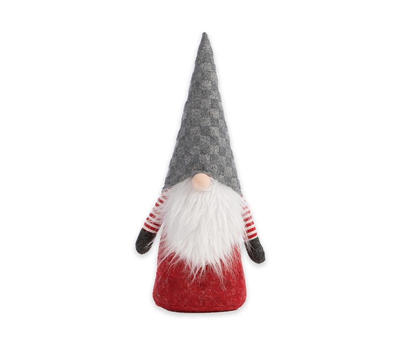 ΧΡΙΣΤΟΥΓΕΝΝΙΑΤΙΚΟ ΣΤΟΠ ΠΟΡΤΑΣ GNOME GREY HAT 40CM NEF-NEF HOMEWARE, 100% ΠΟΛΥΕΣΤΕΡΑΣ