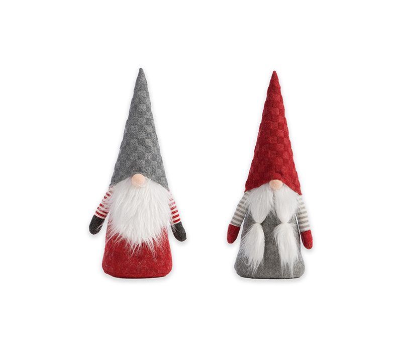 ΧΡΙΣΤΟΥΓΕΝΝΙΑΤΙΚΟ ΣΤΟΠ ΠΟΡΤΑΣ GNOME GREY HAT 40CM NEF-NEF HOMEWARE, 100% ΠΟΛΥΕΣΤΕΡΑΣ - Image 2