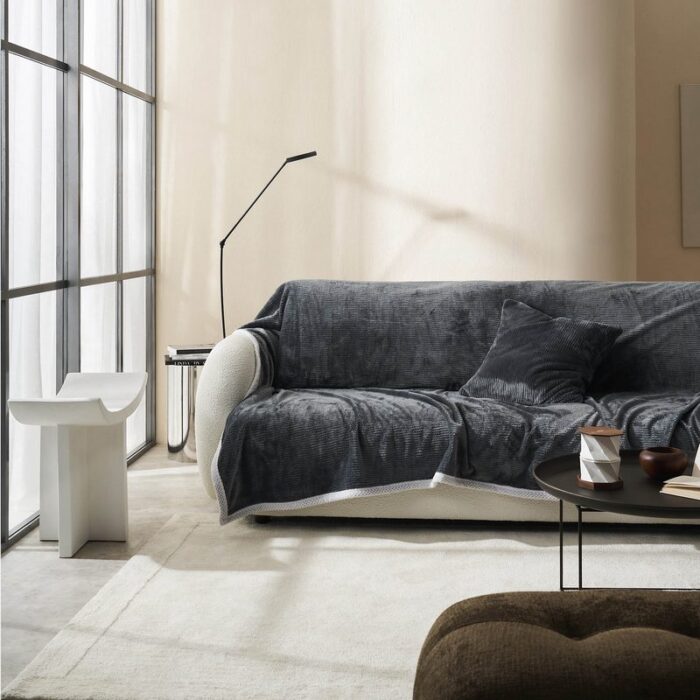 Ριχτάρι Διθέσιου 180x250cm GOFIS HOME  Polar Pearl Grey 109/15 - Image 5
