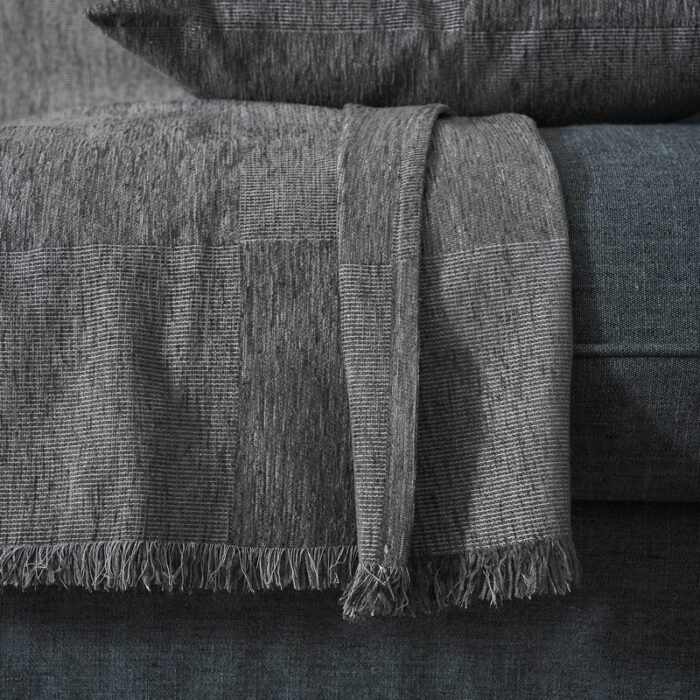 Ριχτάρι Διθέσιου 180x250cm GOFIS HOME Zephyr Ink Grey 146/15 - Image 5