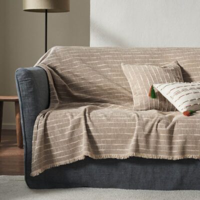 Ριχτάρι Τριθέσιου 180x310cm GOFIS HOME Vespera Beige 148/06