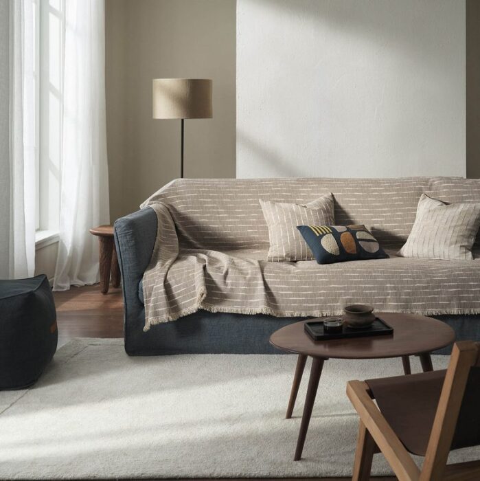 Ριχτάρι Τριθέσιου 180x310cm GOFIS HOME  Vespera  Opal Grey 148/15 - Image 5