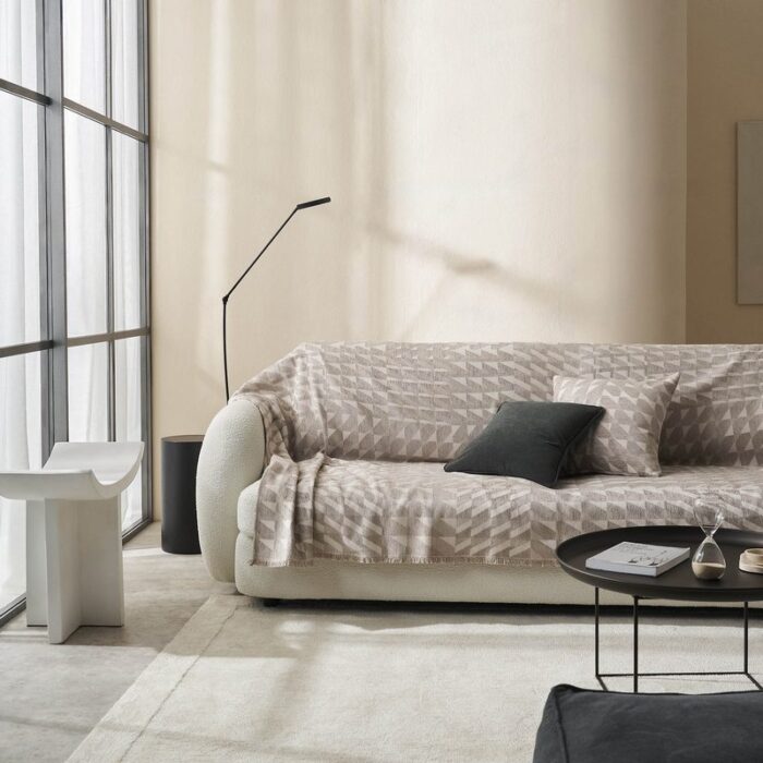 Ριχτάρι Πολυθρόνας 180x180cm GOFIS HOME Caspian Beige 156/06 - Image 6