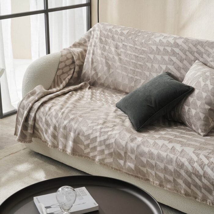 Ριχτάρι Διθέσιου 180x250cm GOFIS HOME Caspian Beige 156/06 - Image 5