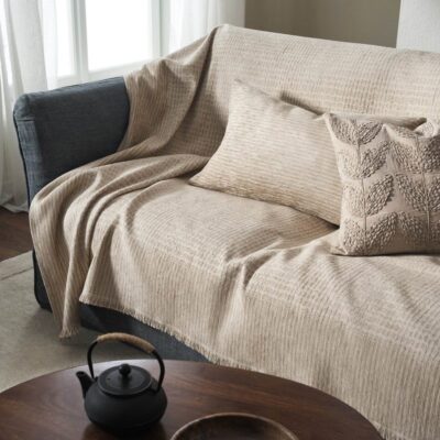 Ριχτάρι Πολυθρόνας 180x180cm GOFIS HOME Meadow Beige 160/06 - Image 3