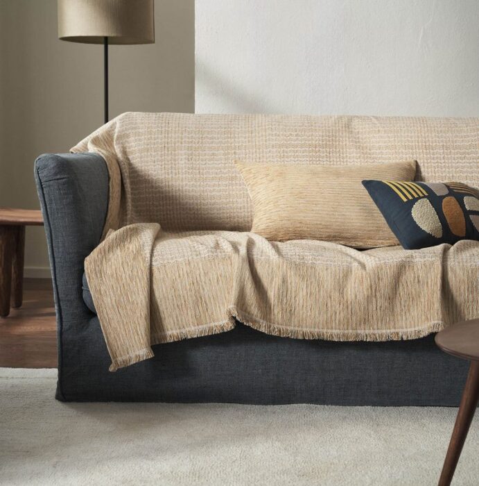 Ριχτάρι Διθέσιου 180x250cm GOFIS HOME Meadow Leaf Gold 160/04