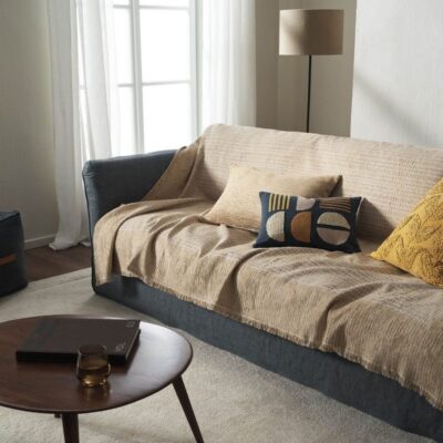 Ριχτάρι Διθέσιου 180x250cm GOFIS HOME Meadow Leaf Gold 160/04 - Image 3