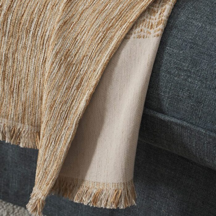 Ριχτάρι Διθέσιου 180x250cm GOFIS HOME Meadow Leaf Gold 160/04 - Image 4