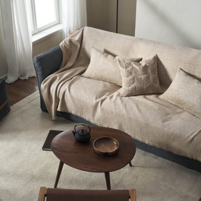 Ριχτάρι Διθέσιου 180x250cm GOFIS HOME Meadow Beige 160/06 - Image 6