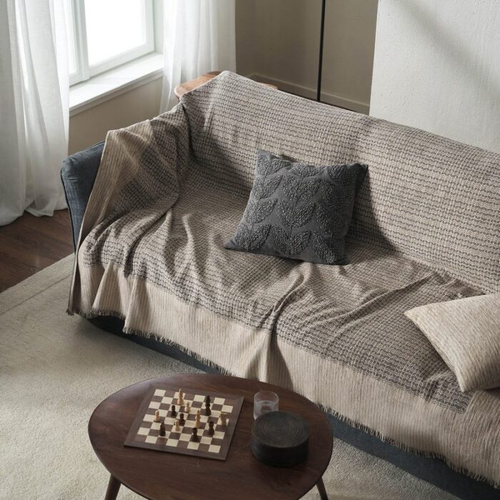 Ριχτάρι Διθέσιου 180x250cm GOFIS HOME Meadow Ink Grey 160/14 - Image 3