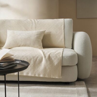 Ριχτάρι Πολυθρόνας 180x175cm GOFIS HOME Ondine Ecru 184/05 - Image 2