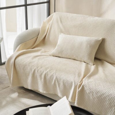 Ριχτάρι Πολυθρόνας 180x175cm GOFIS HOME Ondine Ecru 184/05 - Image 3