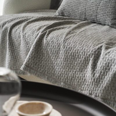 Ριχτάρι Πολυθρόνας 180x175cm GOFIS HOME Ondine Silver Grey 184/15 - Image 2