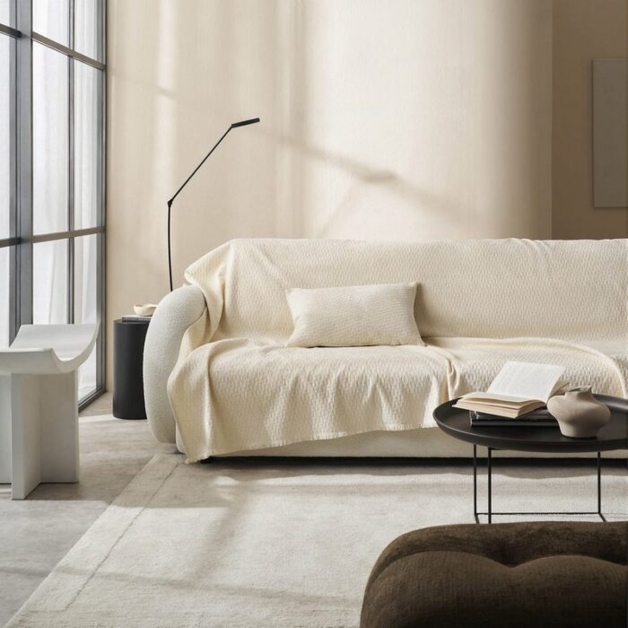 Ριχτάρι Διθέσιου 180x250cm GOFIS HOME  Ondine Ecru 184/05 - Image 6