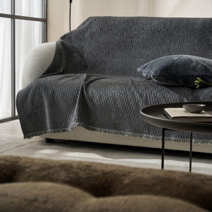 Ριχτάρι Διθέσιου 180x250cm GOFIS HOME  Ondine Pearl Grey 184/14