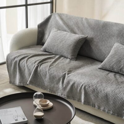 Ριχτάρι Διθέσιου 180x250cm GOFIS HOME Ondine Silver Grey 184/15 - Image 3