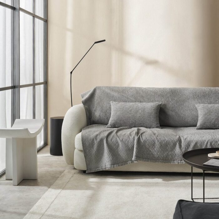 Ριχτάρι Διθέσιου 180x250cm GOFIS HOME  Ondine Silver Grey 184/15 - Image 6