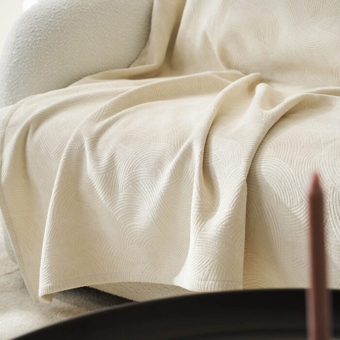 Ριχτάρι Διθέσιου 180x250cm GOFIS HOME  Nimbus Ecru 447/25 - Image 4