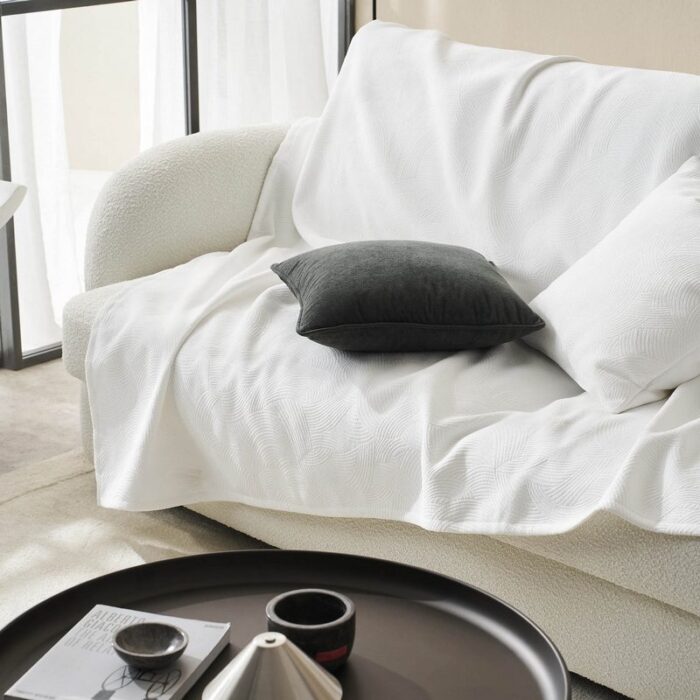 Ριχτάρι Διθέσιου 180x250cm GOFIS HOME  Nimbus Polar White 447/26 - Image 2