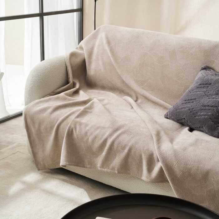 Ριχτάρι Διθέσιου 180x250cm GOFIS HOME  Nimbus Warm Beige 447/39 - Image 2