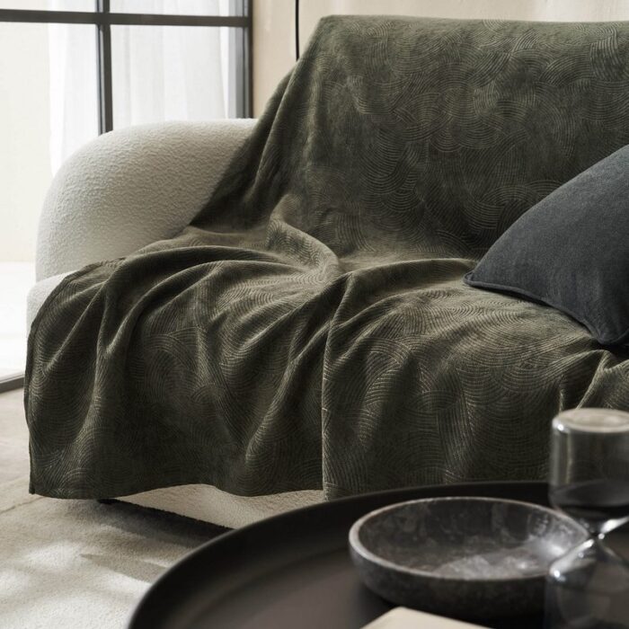 Ριχτάρι Διθέσιου 180x250cm GOFIS HOME  Nimbus Weed Green 447/57 - Image 3