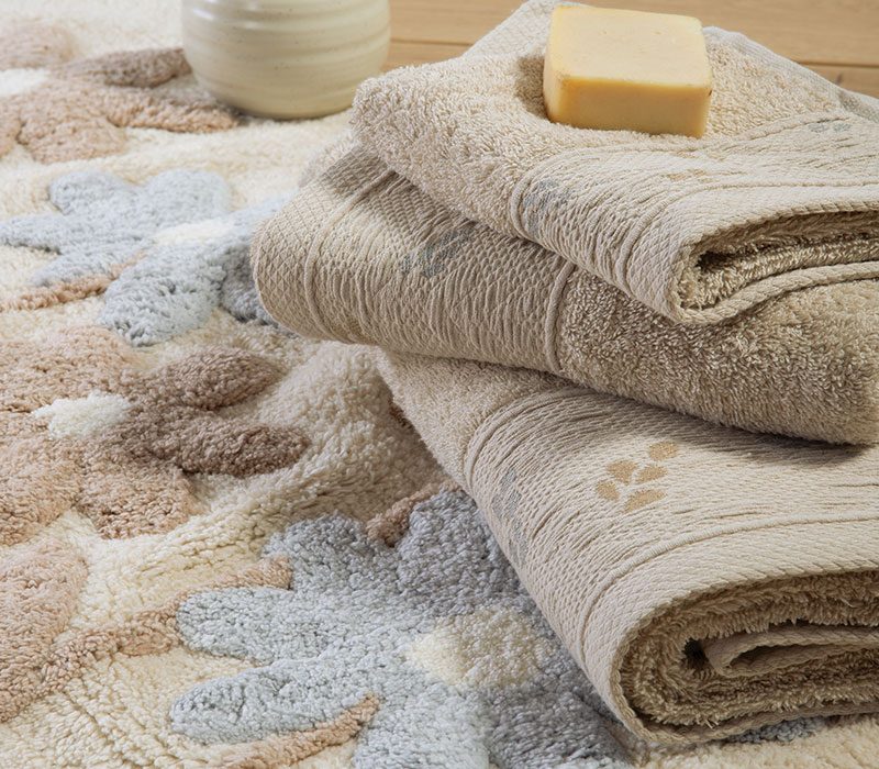 ΠΕΤΣΕΤΑ ΧΕΡΙΩΝ SYLIA 30X50 NEF-NEF HOMEWARE, 100% BAMBAKI - Image 2