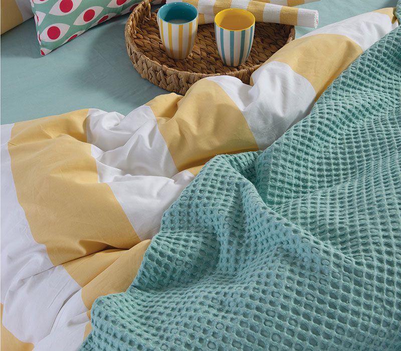 ΚΟΥΒΕΡΤΑ ΠΙΚΕ ΜΟΝΗ NEW GOLF 180X240 NEF-NEF HOMEWARE, 100% ΒΑΜΒΑΚΙ - Image 4