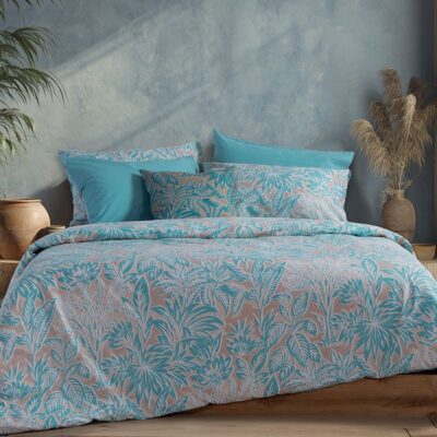 ΣΕΤ ΣΕΝΤΟΝΙΑ ΒΑΜΒΑΚΕΡΑ ΜΟΝΑ CHARISMA BLUE ΜΕ ΛΑΣΤΙΧΟ NEF-NEF HOMEWARE, 100% ΒΑΜΒΑΚΙ