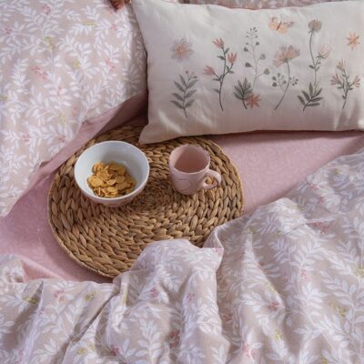 ΣΕΤ ΣΕΝΤΟΝΙΑ ΒΑΜΒΑΚΕΡΑ ΔΙΠΛΑ CYLIA 200Χ270 NEF-NEF HOMEWARE, 100% ΒΑΜΒΑΚΙ - Image 5