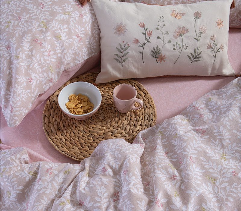 ΣΕΤ ΣΕΝΤΟΝΙΑ ΒΑΜΒΑΚΕΡΑ ΔΙΠΛΑ CYLIA 200Χ270 NEF-NEF HOMEWARE, 100% ΒΑΜΒΑΚΙ - Image 5