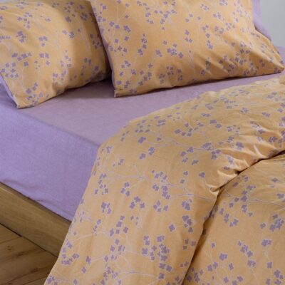 ΣΕΤ ΣΕΝΤΟΝΙΑ ΒΑΜΒΑΚΕΡΑ ΔΙΠΛΑ FLORIVA 200Χ270 NEF-NEF HOMEWARE, 100% ΒΑΜΒΑΚΙ - Image 4