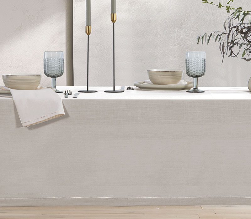 ΤΡΑΠΕΖΟΜΑΝΤΗΛΟ ΡΟΤΟΝΤΑ STEADY D.180cm NEF-NEF HOMEWARE, 100% BAMBAKI - Image 5