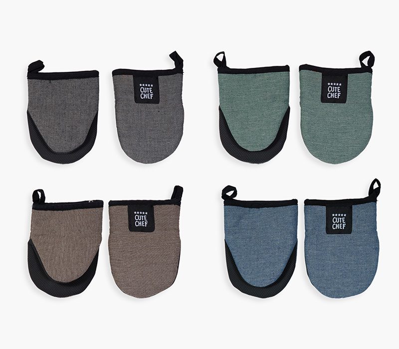 ΓΑΝΤΙ ΚΟΥΖΙΝΑΣ ΣΕΤ 2ΤΜΧ LORIN NEF-NEF HOMEWARE, ΥΦΑΣΜΑ:35% BAMB-65% ΠΟΛ ΓΕΜ:100% ΠΟΛ