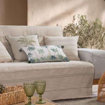 ΡΙΧΤΑΡΙ ΤΡΙΘΕΣΙΟΥ ΚΑΝΑΠΕ BLEEZE 180Χ300 NEF-NEF HOMEWARE, 100% BAMBAKI - Image 5