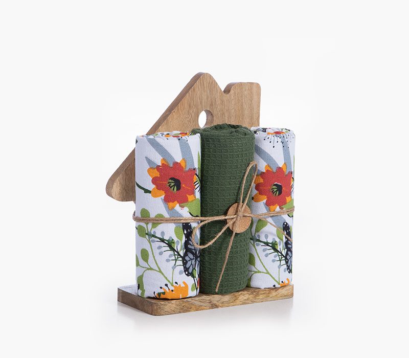 ΞΥΛΙΝΟ ΣΠΙΤΙ ΜΕ ΠΟΤΗΡΟΠΑΝΟ ΣΕΤ 3ΤΜΧ HOUSE NEF-NEF HOMEWARE, 100% BAMBAKI