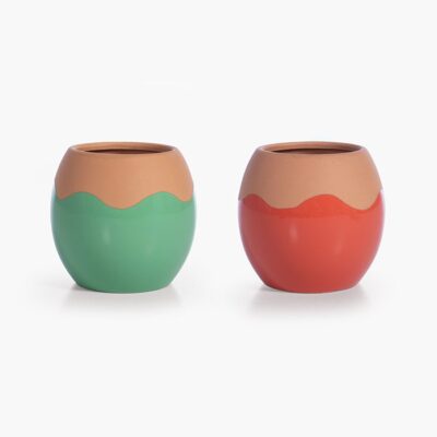 ΔΙΑΚΟΣΜΗΤΙΚΟ ΚΕΡΑΜΙΚΟ ΒΑΖΟ DOMAIN 14X14X13 NEF-NEF HOMEWARE, 100% ΚΕΡΑΜΙΚΟ