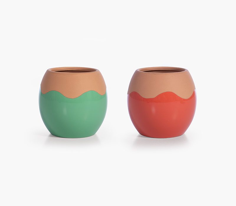 ΔΙΑΚΟΣΜΗΤΙΚΟ ΚΕΡΑΜΙΚΟ ΒΑΖΟ DOMAIN 14X14X13 NEF-NEF HOMEWARE, 100% ΚΕΡΑΜΙΚΟ