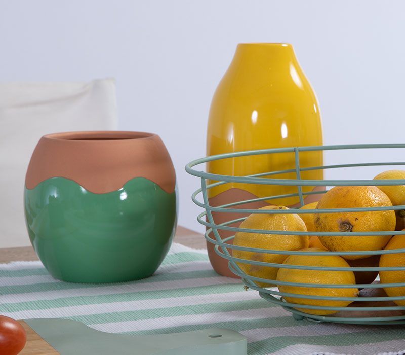 ΔΙΑΚΟΣΜΗΤΙΚΟ ΚΕΡΑΜΙΚΟ ΒΑΖΟ DOMAIN 14X14X13 NEF-NEF HOMEWARE, 100% ΚΕΡΑΜΙΚΟ - Image 2