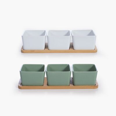 ΜΠΩΛ ΣΕΤ 3 ΤΜΧ ΜΕ ΔΙΣΚΟ SAGE NEF-NEF HOMEWARE, ΚΕΡΑΜ-BAMBOO