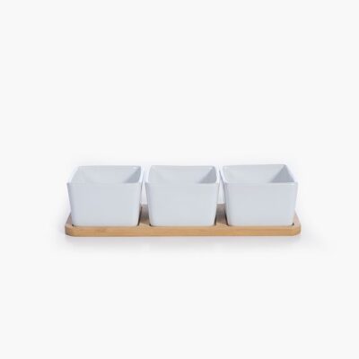 ΜΠΩΛ ΣΕΤ 3 ΤΜΧ ΜΕ ΔΙΣΚΟ SAGE NEF-NEF HOMEWARE, ΚΕΡΑΜ-BAMBOO - Image 3