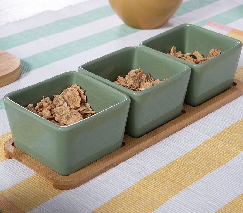 ΜΠΩΛ ΣΕΤ 3 ΤΜΧ ΜΕ ΔΙΣΚΟ SAGE NEF-NEF HOMEWARE, ΚΕΡΑΜ-BAMBOO - Image 4